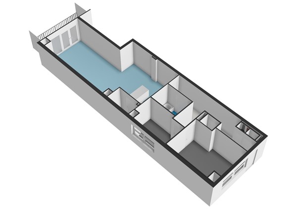 Floorplan - Van Oldenbarneveldtstraat 52M, 1052 KC Amsterdam